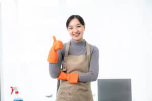 How should I prepare for a cleaning lady